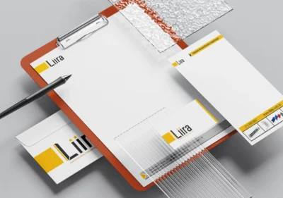 Liira papelaria mockup