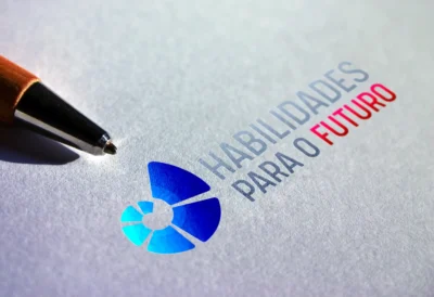 Habilidades para o futuro logo mockup