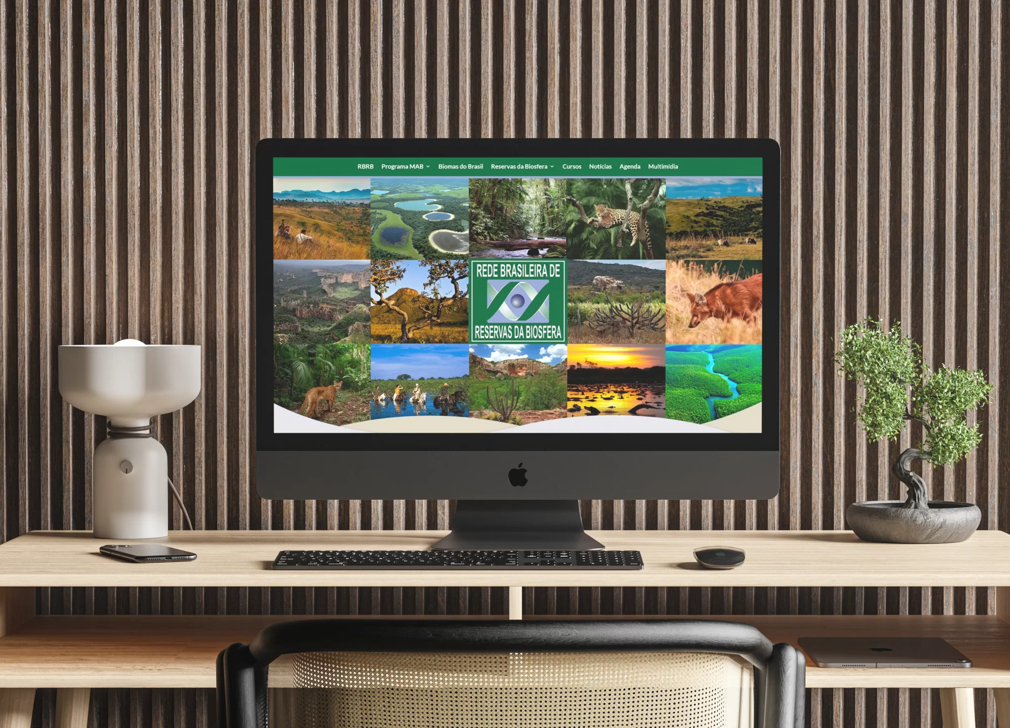 Reservas da biosfera site mockup