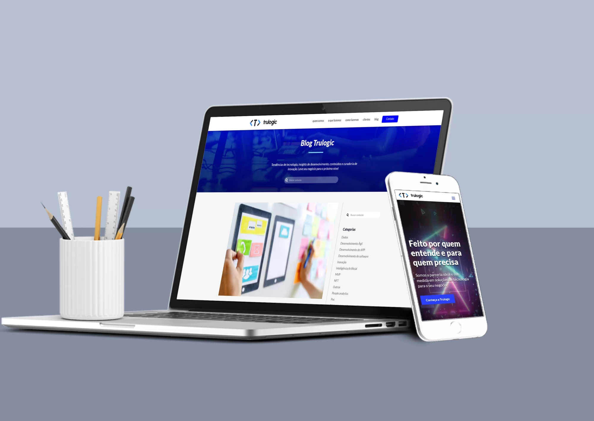 Trulogic site mockup