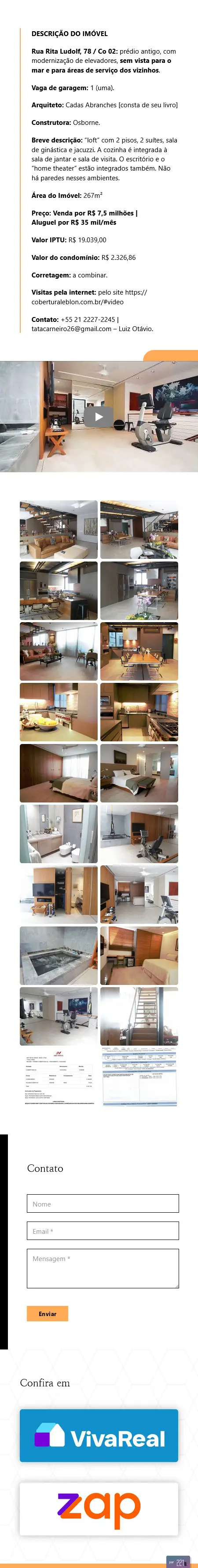 Cobertura leblon print mobile